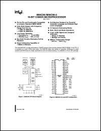 MC80C86 datasheet: 16-bit CHMOS microprocessor MC80C86