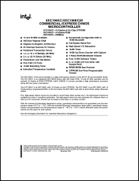 TS87C196KC datasheet: Express CHMOS microcontroller. 16Kbytes of on-cip OTPROM, 16MHz TS87C196KC