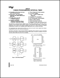 TP82C54 datasheet: 8MHz CHMOS programmable interval timer TP82C54