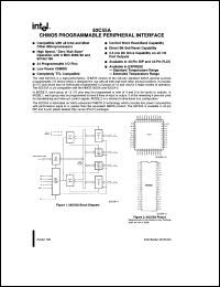 N82C55A datasheet: 8MHz CHMOS programmable peripheral interface N82C55A