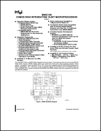 MA80C186 datasheet: CHMOS high integration 16-bit microcontroller MA80C186