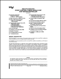 AN80C51FA datasheet: Event-control CHMOS single-chip 8-bit microcontroller. 8 Kbytes ROMless AN80C51FA