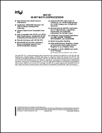 D80C187 datasheet: 80-bit math corprocessor D80C187