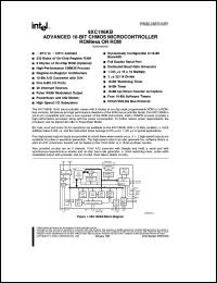 AJ80C196KB datasheet: Advanced 16-bit CHMOS microcomputer ROMless AJ80C196KB