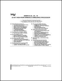 A80960CA-16 datasheet: 32-bit high-performanc embedded processor 16MHz A80960CA-16