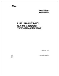 82371AB datasheet: PCI ISA IDE Xcelerator 82371AB