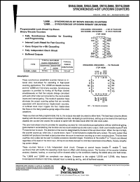 SN54LS669J datasheet:  SYNCHRONOUS 4-BIT UP/DOWN COUNTERS SN54LS669J