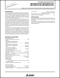 M37920FCCHP datasheet: Single-chip 16-bit microcomputer flash memory version. Flash memory 120 Kbytes, RAM 4096 bytes. M37920FCCHP