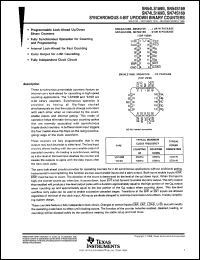 SNJ54S169FK datasheet:  SYNCHRONOUS 4-BIT UP/DOWN BINARY COUNTERS SNJ54S169FK