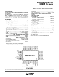 M38B47MCH-XXXXFP datasheet: Single-chip 8-bit CMOS microcomputer. ROM 49152 (49022) bytes, RAM 1024 bytes.Mask ROM version. M38B47MCH-XXXXFP