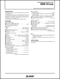 M38869M8A-XXXGP datasheet: Single-chip 8-bit CMOS microcomputer. ROM 32768 bytes, RAM 2048 bytes. Mask ROM version. M38869M8A-XXXGP