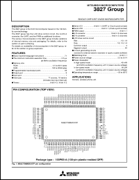 M38279EF-XXXHP datasheet: Single-chip 8-bit CMOS microcomputer. PROM 61440 bytes, RAM 2048 bytes.  One time PROM version. M38279EF-XXXHP