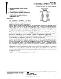 SN74F161ADR datasheet:  SYNCHRONOUS 4-BIT BINARY COUNTER SN74F161ADR