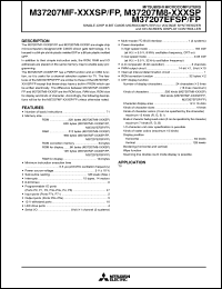 M37207EFFP datasheet: Single-chip 8-bit CMOS microcomputer for voltage synthesizer and on-screen display controller M37207EFFP