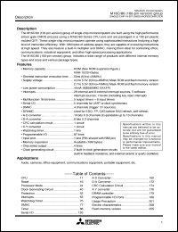 M30803FGGP datasheet: Single-chip 16-bit CMOS microcomputer. ROM 256K bytes, RAM 20K bytes M30803FGGP