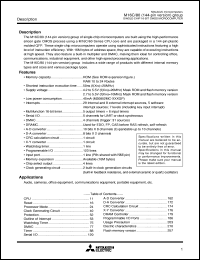 M30802SGP datasheet: Single-chip 16-bit CMOS microcomputer. RAM 10K bytes M30802SGP