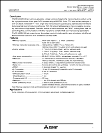 M30621MCM-XXXGP datasheet: Single-chip 16-bit CMOS microcomputer. ROM 128 Kbytes RAM 10 Kbytes M30621MCM-XXXGP