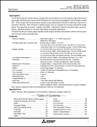 M30623MA-XXXGP datasheet: Single-chip 16-bit CMOS microcomputer. ROM 96 Kbytes, RAM 5K Kbytes M30623MA-XXXGP