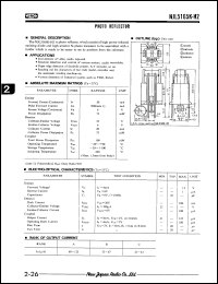 NJL5165K-H2 datasheet: Photo reflector NJL5165K-H2