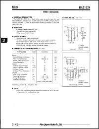 NJL5172K-F datasheet: Photo reflector NJL5172K-F