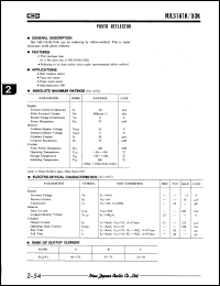 NJL5183K-F10 datasheet: Photo reflector NJL5183K-F10