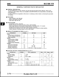 NJL5196K-F25 datasheet: General purpose photo reflector NJL5196K-F25