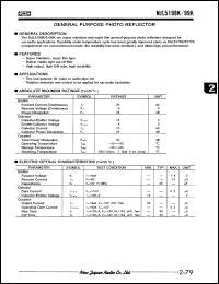 NJL5198K-F3 datasheet: General purpose photo reflector NJL5198K-F3