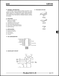 NJM1496D datasheet: Balanced modulator NJM1496D