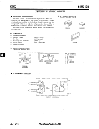 NJM2120L datasheet: Switching operational amplifier NJM2120L