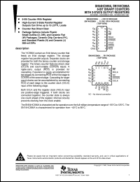 SN74HC590ADR datasheet:  8-BIT BINARY COUNTERS WITH 3-STATE OUTPUT REGISTERS SN74HC590ADR