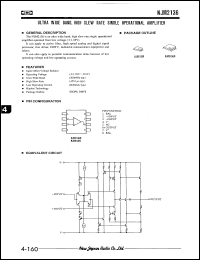 NJM2136V datasheet: Ultra wide band, high slew rate single operational  amplifier NJM2136V