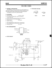 NJM2210D datasheet: Video noise reducer NJM2210D