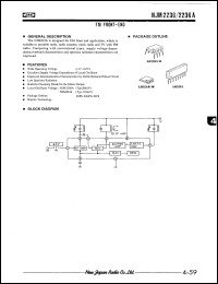 NJM2236D datasheet: FM front-end NJM2236D