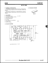 NJM2237D datasheet: AM/FM radio NJM2237D