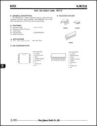 NJM2238D datasheet: Video sub-carrier signal tripler NJM2238D