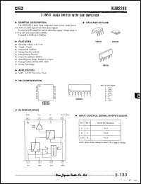 NJM2246D datasheet: 3-input video switch NJM2246D