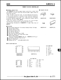 NJM2375M/AM datasheet: Power factor controller NJM2375M/AM