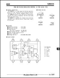 NJM2378D datasheet: PWM switching regulator control IC NJM2378D