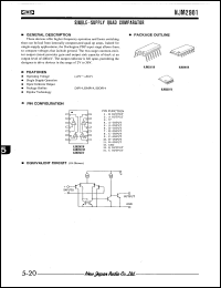 NJM2901V datasheet: Single-supply quad comparator NJM2901V