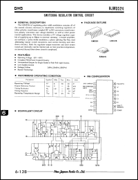 NJM3524M datasheet: Switching regulator control circuit NJM3524M