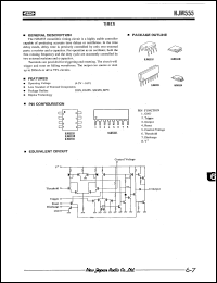 NJM555L datasheet: Timer NJM555L