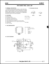 NJM567M datasheet: Tone decoder/phase locked loop NJM567M