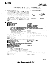 NJU3505L datasheet: 4-bit single chip micro controller NJU3505L