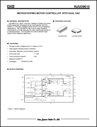 NJU39610D2 datasheet: Microstepping motor controller with dual dac NJU39610D2
