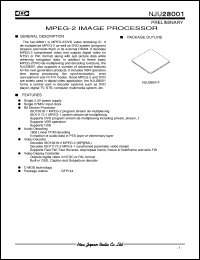 NJU4052BV datasheet: Dual 4-channel multiplexer NJU4052BV