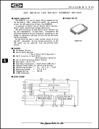 NJU6417CF datasheet: Dot matrix LCD 64-out segment driver NJU6417CF
