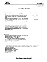 NJU6572C datasheet:  BIT MAP LCD  driver NJU6572C