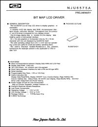 NJU6575ACH datasheet:  BIT MAP LCD  driver NJU6575ACH