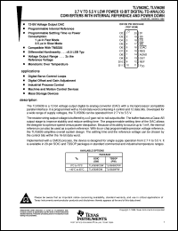 TLV5639CDW datasheet:  12-BIT, 1 OR 3.5 US DAC PARALLEL OUT, PROGRAMMABLE INT. REF., SETTLING TIME, PWR CONSUMPTION, 12 CH. TLV5639CDW