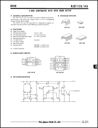 NJU7112AM datasheet: C-MOS comparator with open drain output NJU7112AM